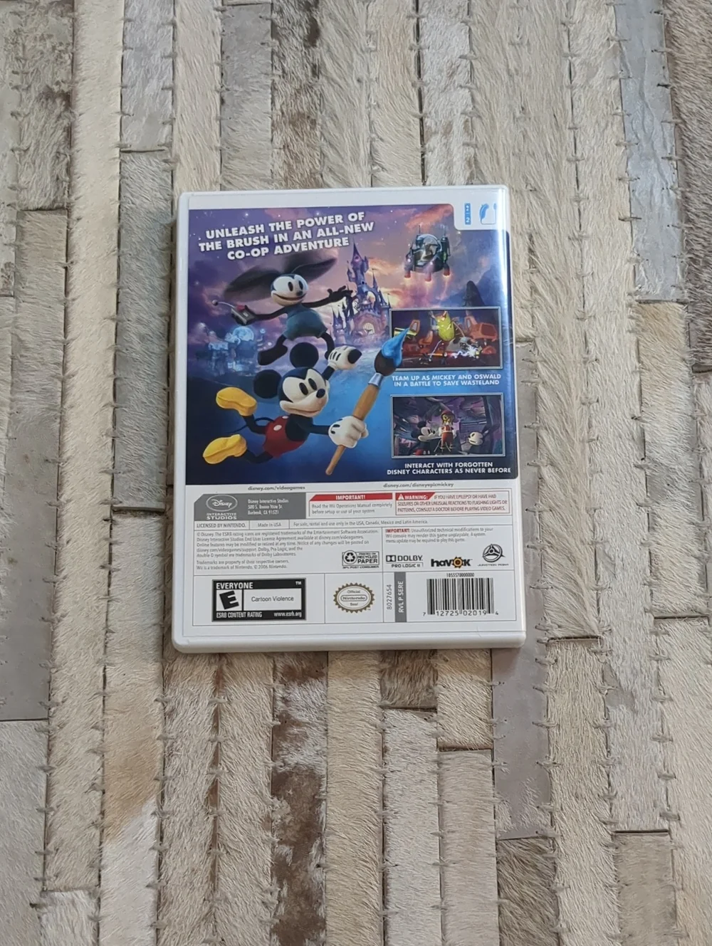 Disney Epic Mickey 2 The Power Of Two Nintendo Wii Video Game Tested & Playable